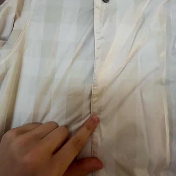 White plaid Burton snowboarding jacket - Picture 8 of 8